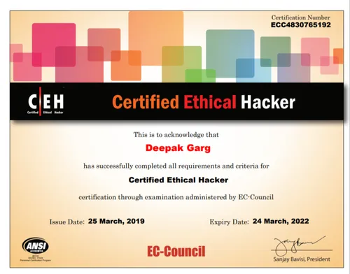 45 Days Ethical Hacking Training