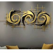 Angel Decor Golden Metal Wall Art, For Office, Size: 150 X 170 cm