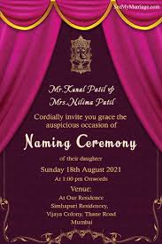 Ceremony Invitation