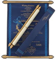 Scroll Invitation Cards