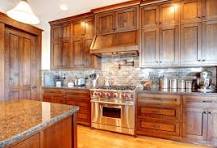 Brown Wooden Kitchen Cabinet