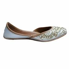 Ethnic Leather Party Wear Ladies Footwear