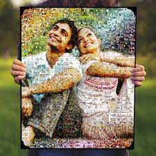 Wooden Customized Mosaic Photo Frame