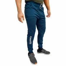 Male Four Way Lycra Men Green Jogger Track Pant